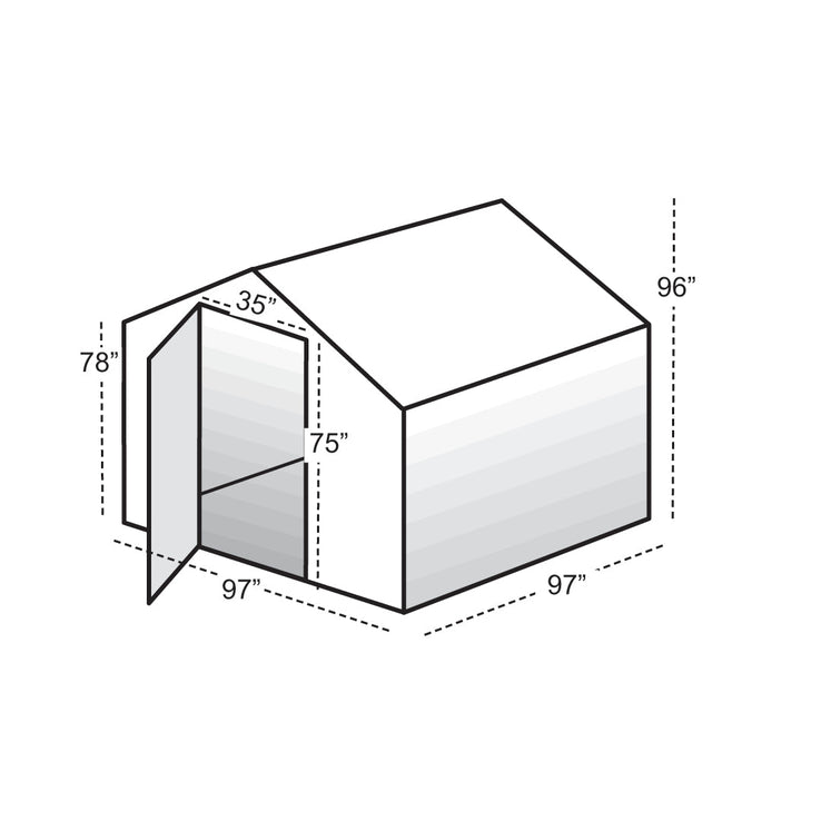 Garden Master Greenhouse - Garden Master™  8x8x8.ft Heat Efficient Greenhouse