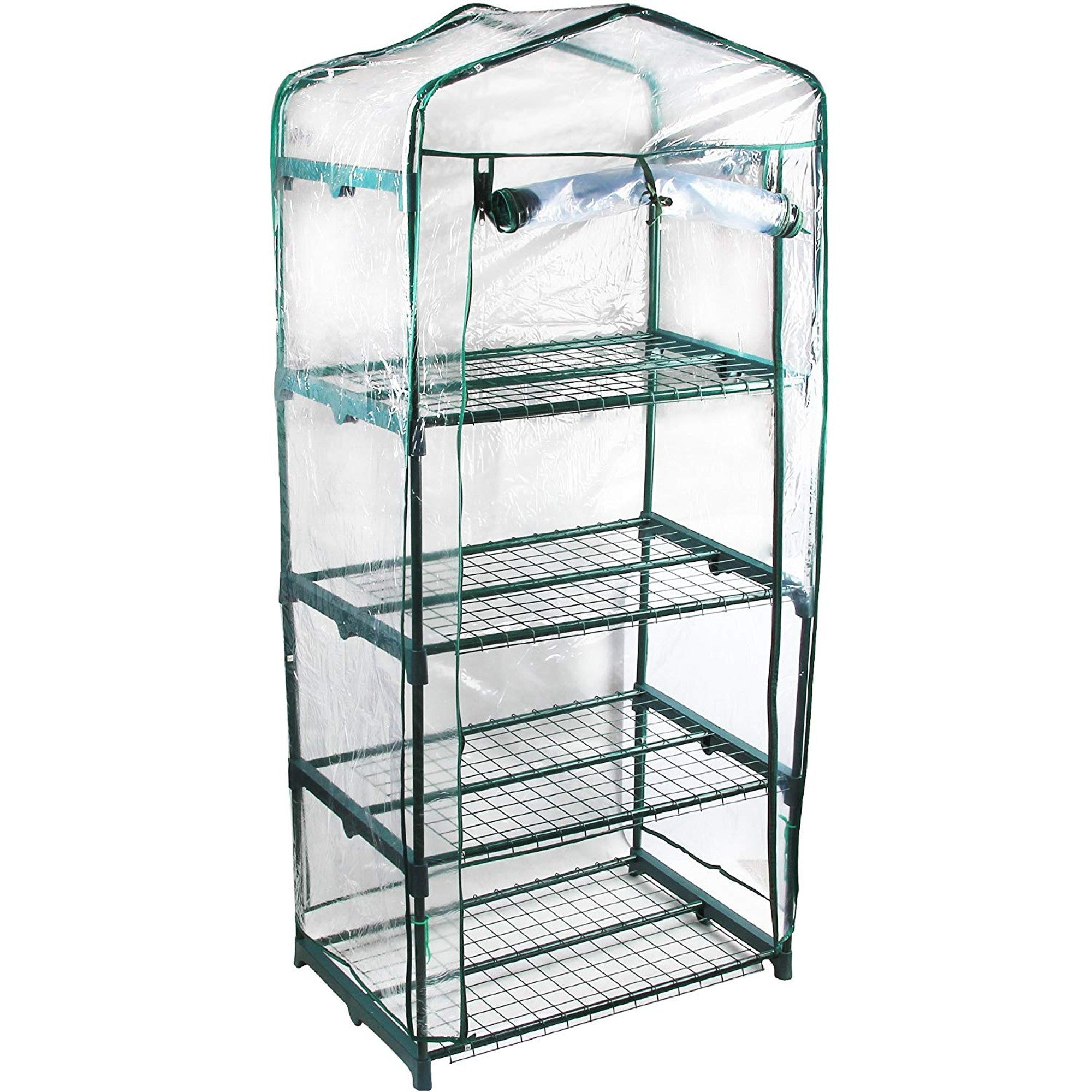 Genesis Greenhouse - Genesis™ 4 Tier 3X6X2.ft Portable Rolling Greenhouse With Cover