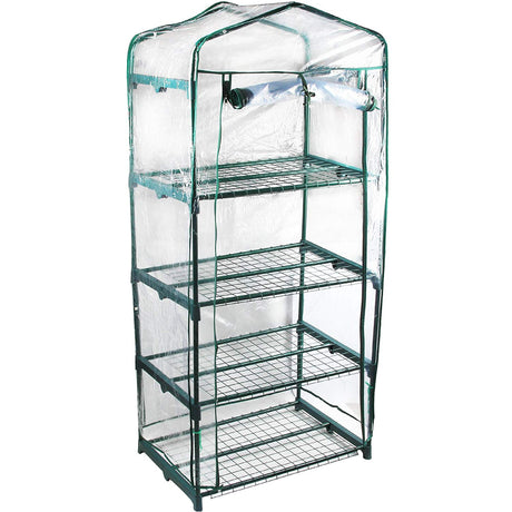 Genesis Greenhouse - Genesis™ 4 Tier 3X6X2.ft Portable Rolling Greenhouse With Cover