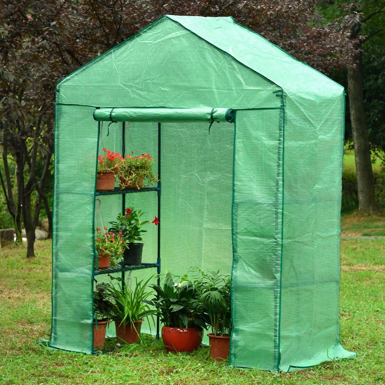 Genesis Greenhouse - Genesis™ 5X6X2.ft Portable Walk In Greenhouse With Heavy Duty Opaqua Cover