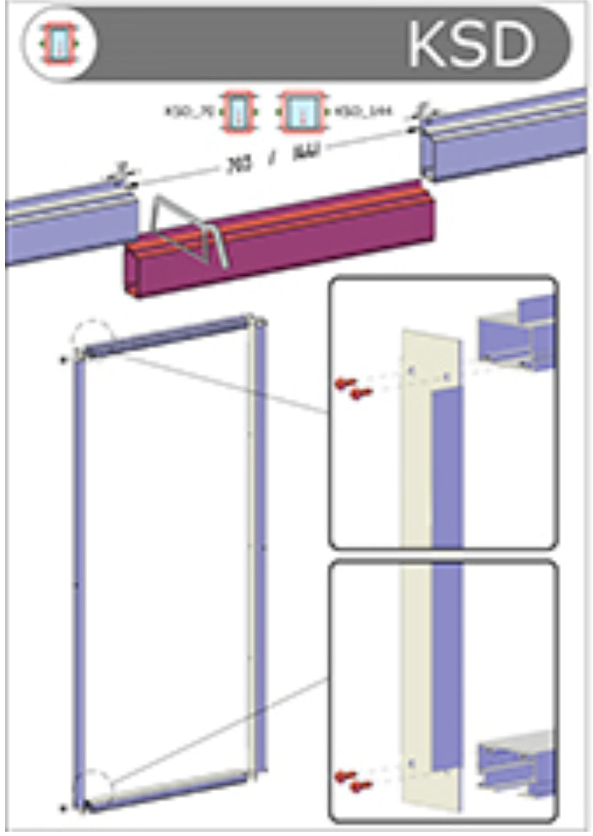 Greenhouse Accessories - Victorian™ Greenhouse Sliding Door/Fly-Screen Door Kit