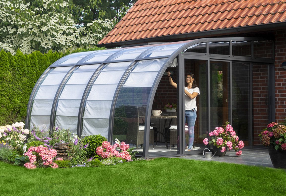 Berlin Solarveranda Premium Lean To Conservatory Greenhouse