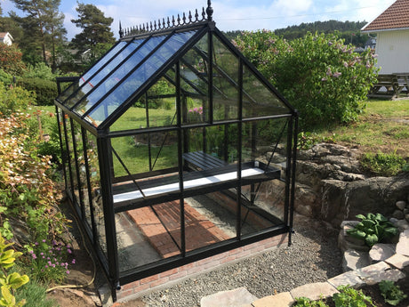 Jr Victorian Greenhouse - Jr Victorian™ 8X8X10.ft VIC 23 Glass Wall Greenhouse