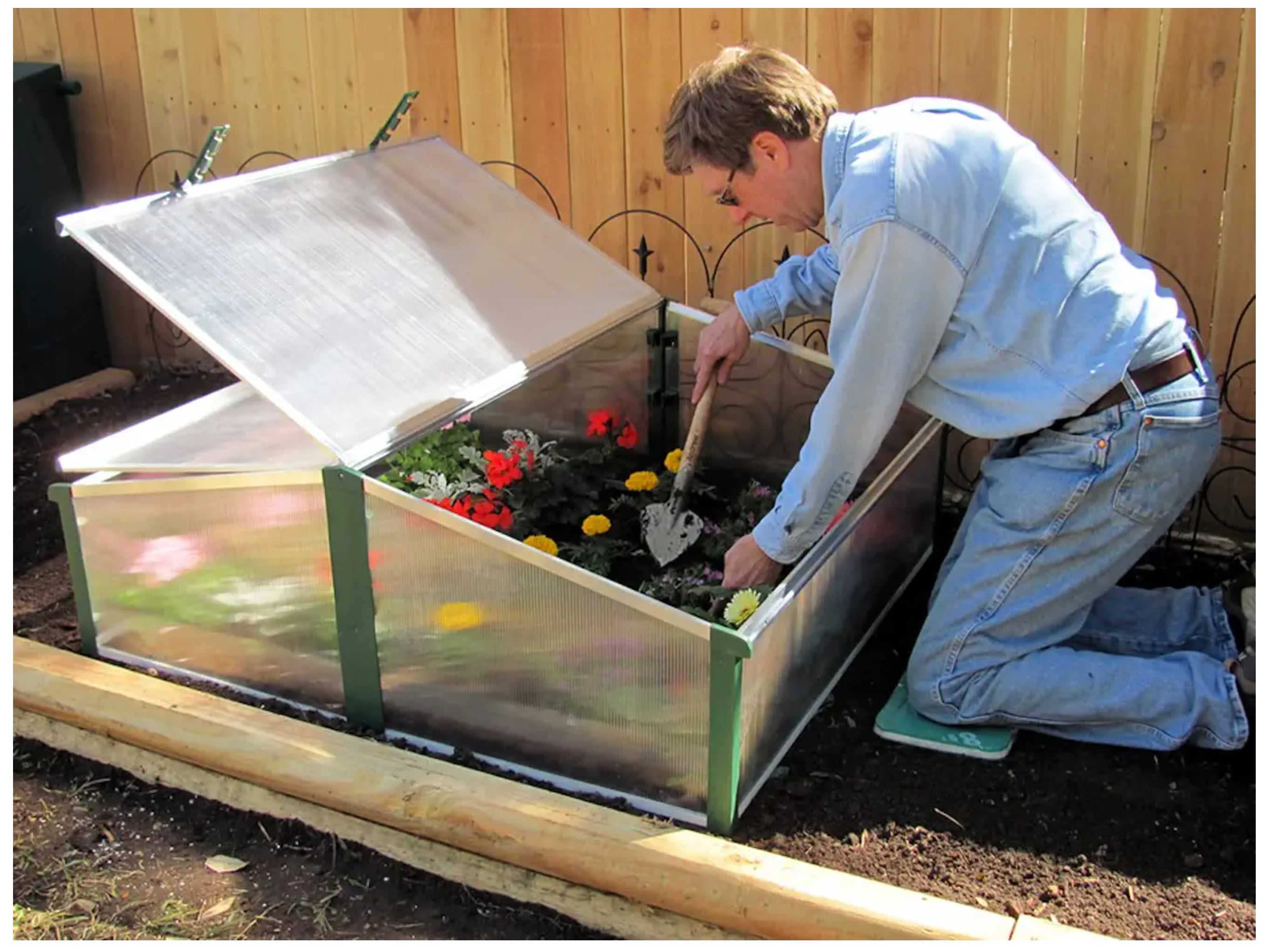 Juwel Cold Frame - Easy-Fix Premium Double Cold Frame/Mini Greenhouse
