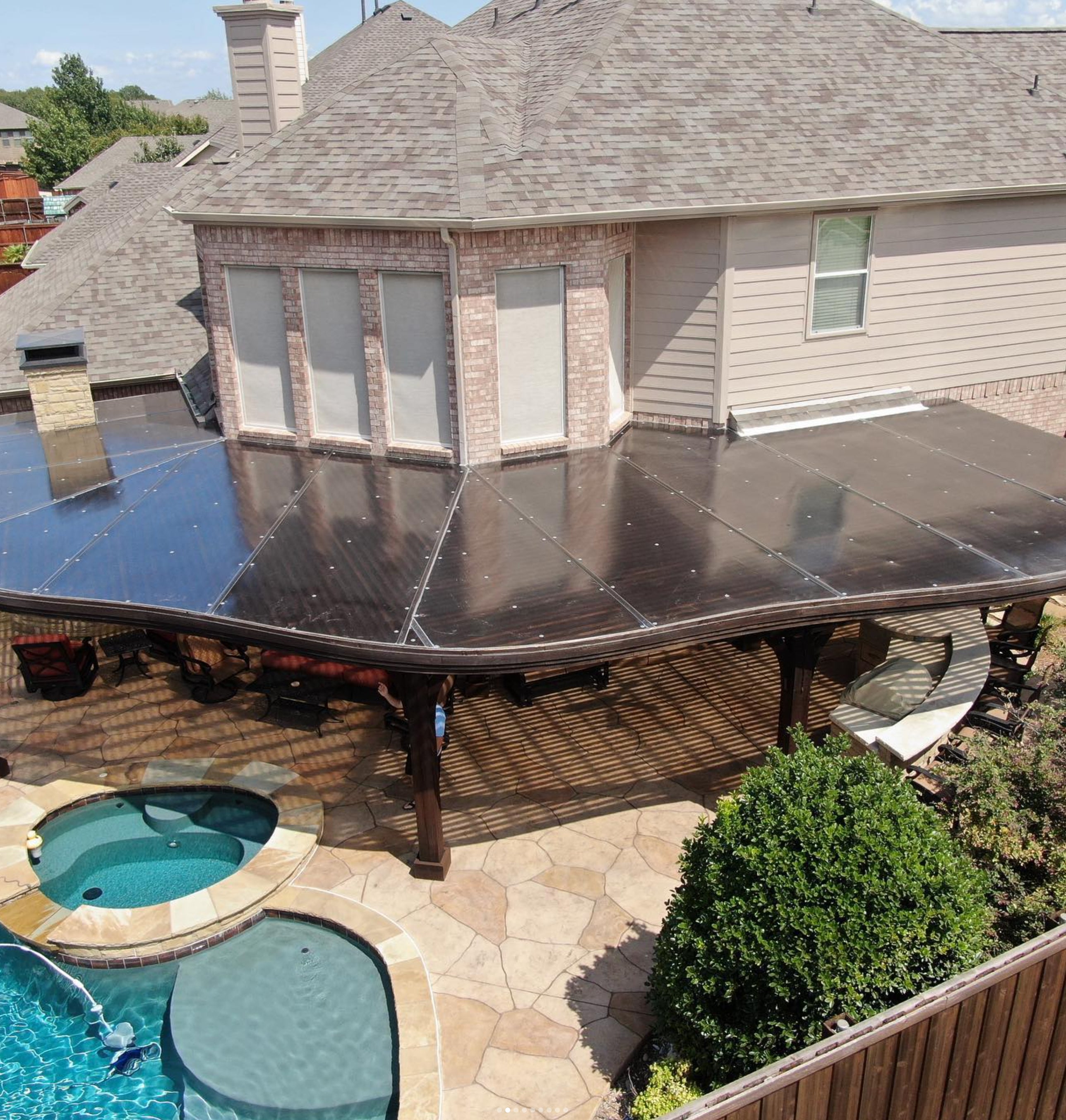 Polycarbonate Panel - Apollo Pergola Roof Covering System Kit