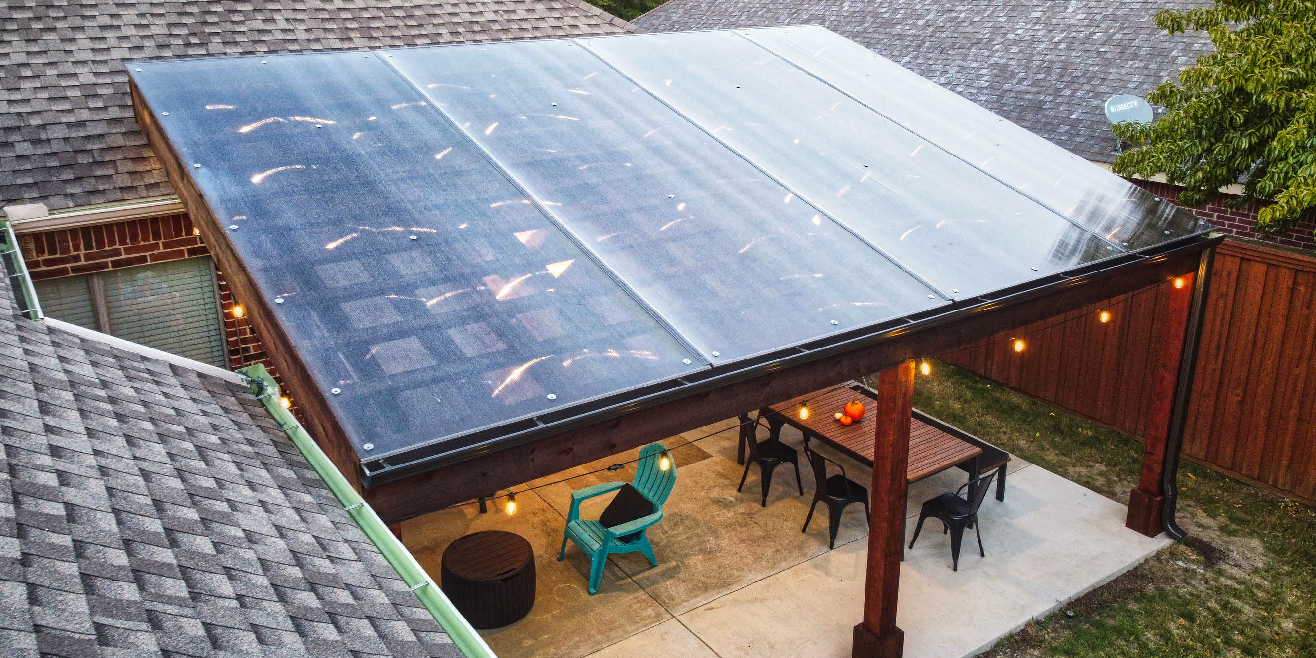 Polycarbonate Panel - Apollo Pergola Roof Covering System Kit