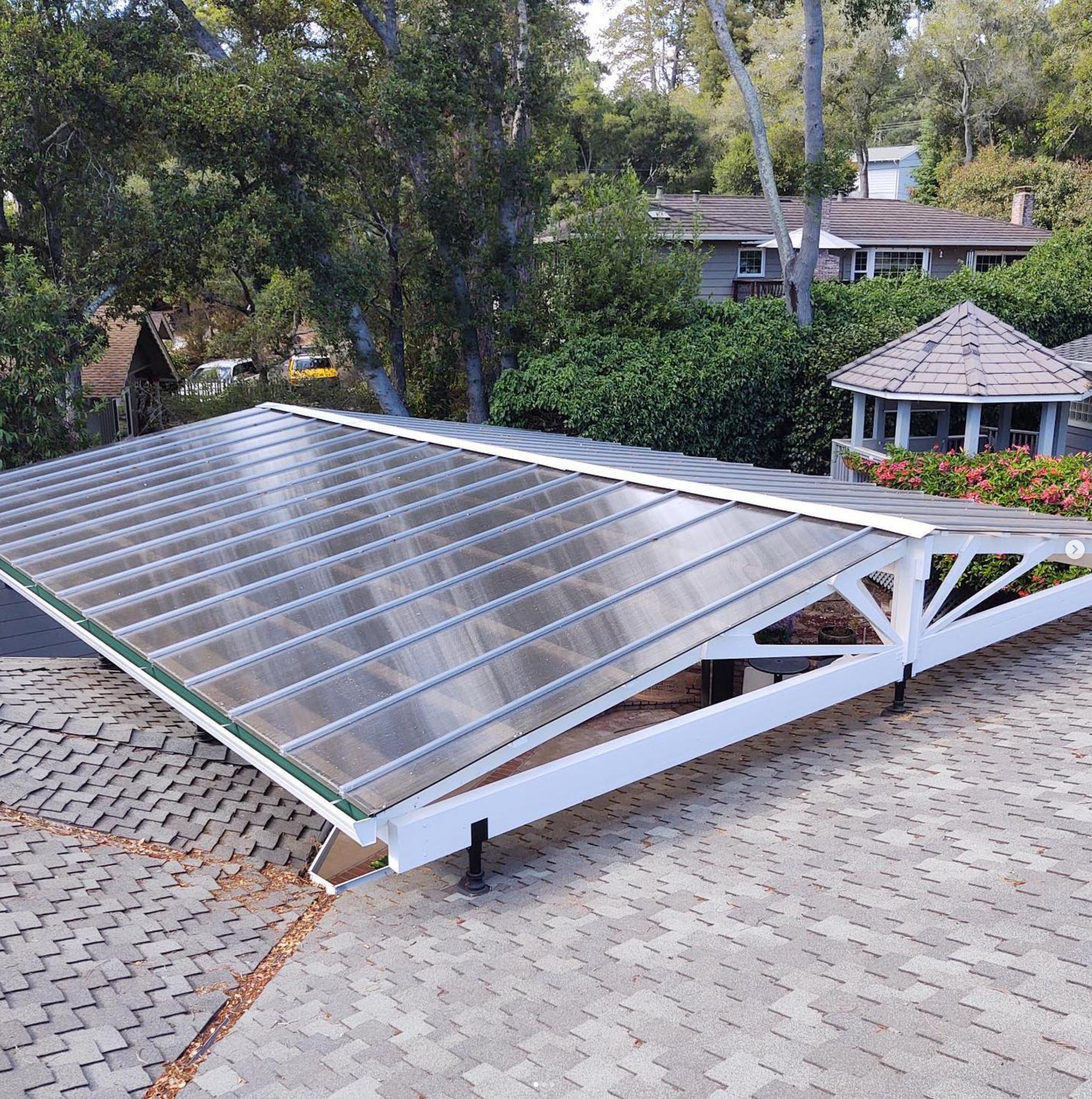 Polycarbonate Panel - Hercules Pergola Roof Covering System Kit