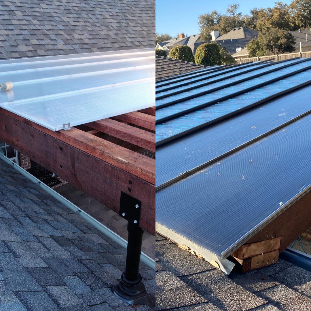 Polycarbonate Panel - Hercules Pergola Roof Covering System Kit