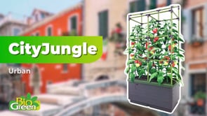 City Jungle Raised Bed Planter Box with Trellis