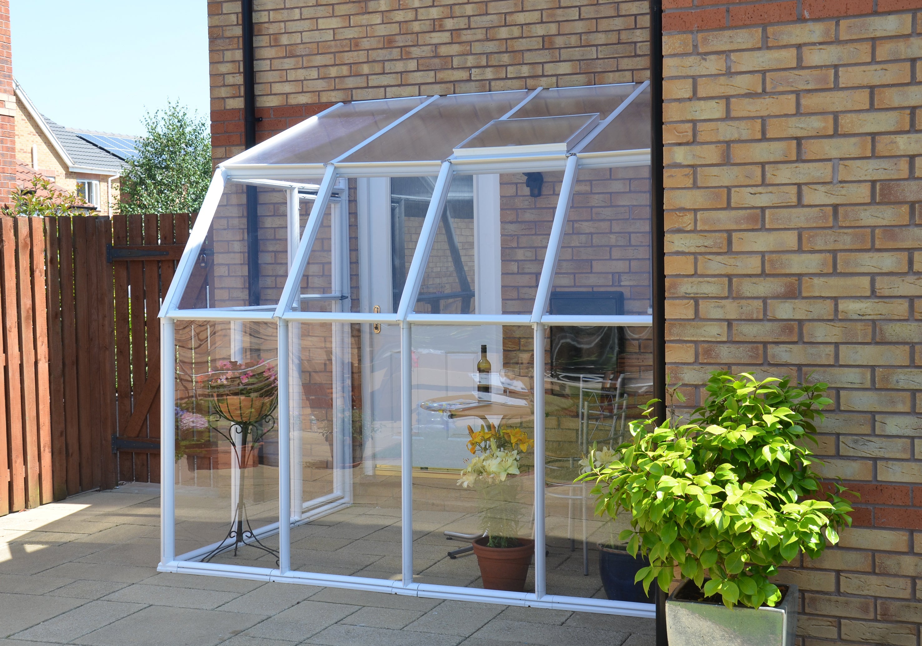 Sun Room 6 Greenhouse - Sun Room 2™ 6x8x12.ft Lean-to Solarium Kit