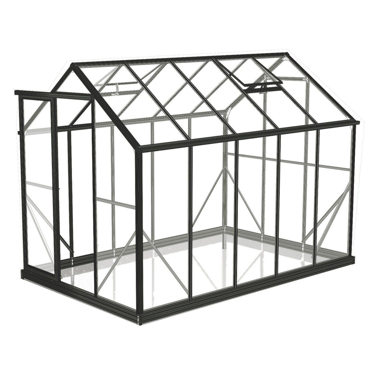Winter Gardenz Greenhouse - Winter Gardenz™ 6x7x10 Super Duty Black Greenhouse