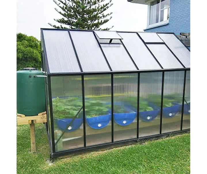 Winter Gardenz Greenhouse - Winter Gardenz™ Heavy Duty 6x7x8 Black Greenhouse