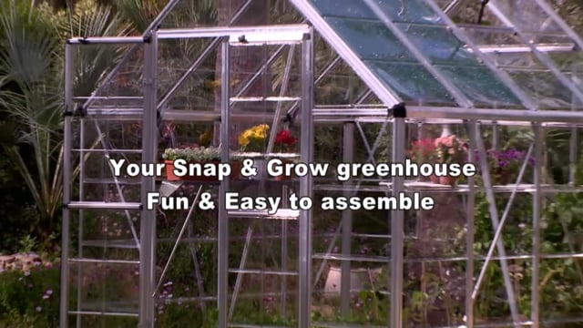 Snap&Grow™ 8x8x24.ft Clear Wall Greenhouse