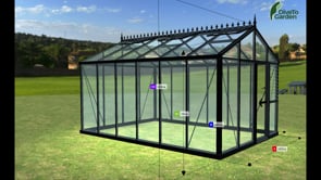 Royal Victorian™ 10X9X15.ft VI34 Greenhouse