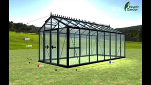 Royal Victorian™ 10X9X20.ft VI36 Greenhouse