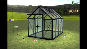 Junior Victorian™ 8X8X10.ft VI23 Greenhouse