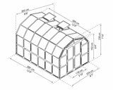 Grand Gardener 2™ Resin 8x8x16.ft Greenhouse - Dive To Garden