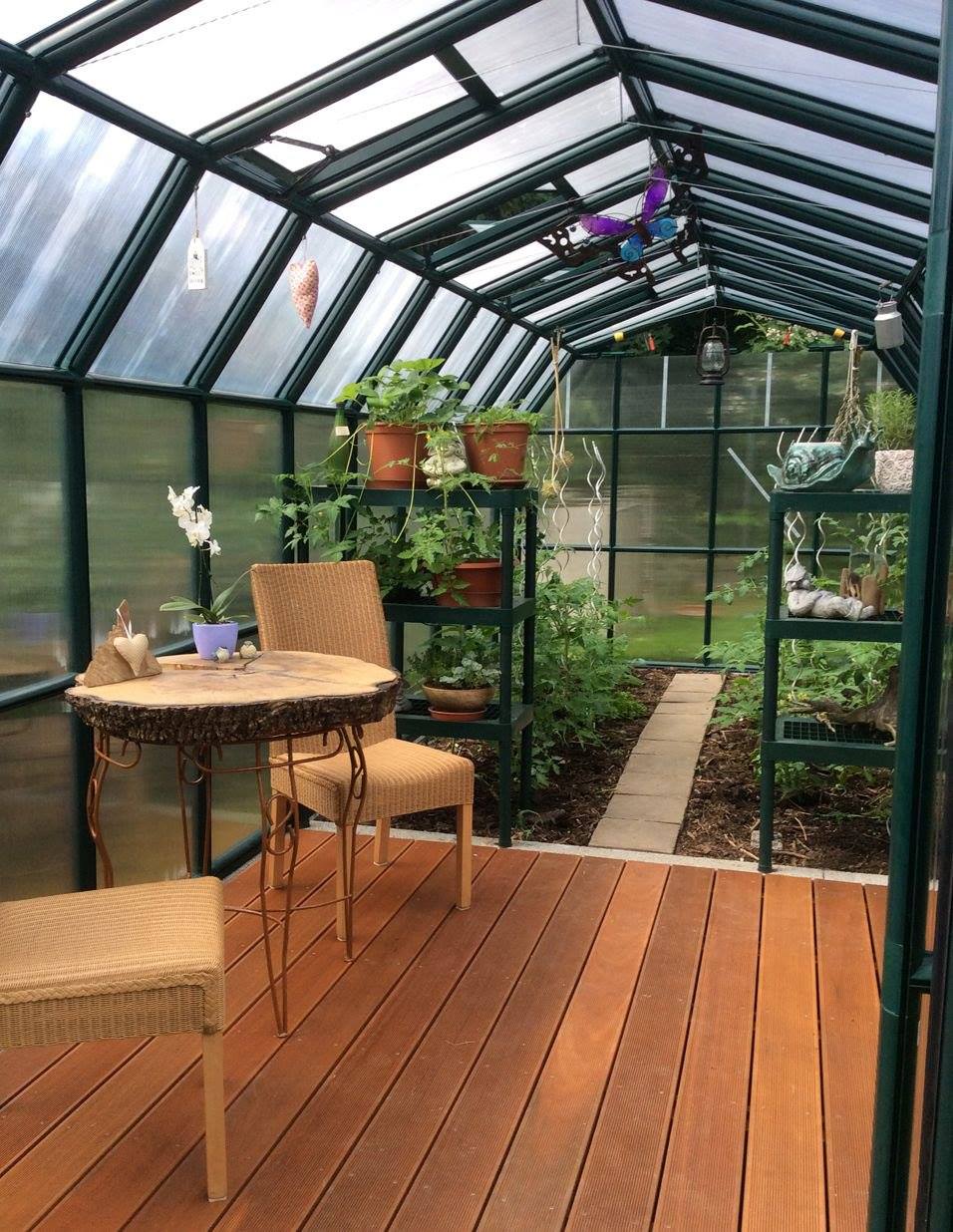 Grand Gardener 2™ Resin 8x8x16.ft Greenhouse - Dive To Garden
