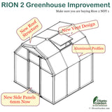 Grand Gardener 2™ Resin 8x8x20.ft Greenhouse - Dive To Garden