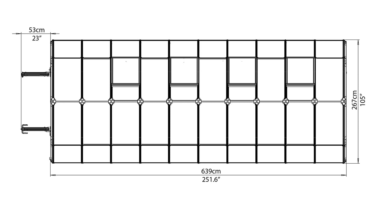 Grand Gardener 2™ Resin 8x8x20.ft Greenhouse - Dive To Garden