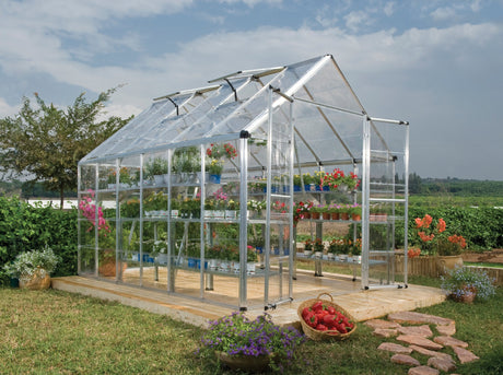 Snap&Grow™ 8x8x12.ft Clear Wall Greenhouse - Dive To Garden