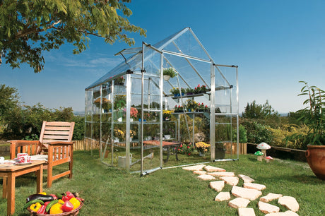 Snap&Grow™ 8x8x8.ft Clear Wall Greenhouse - Dive To Garden