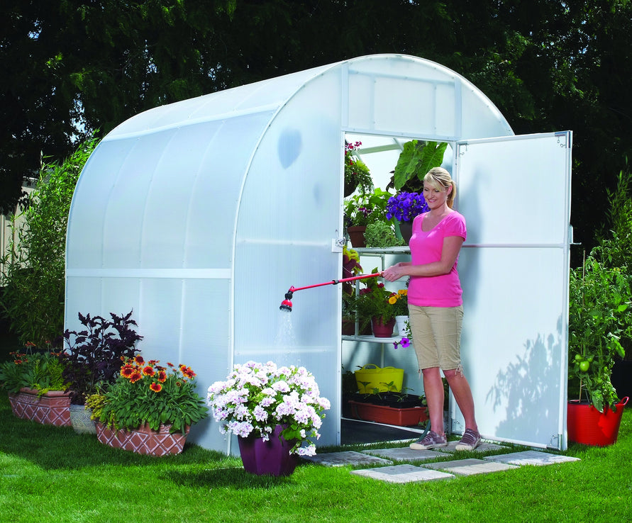 Gardener's Oasis™  8x8x16.ft Round Heat Efficient Greenhouse - Dive To Garden
