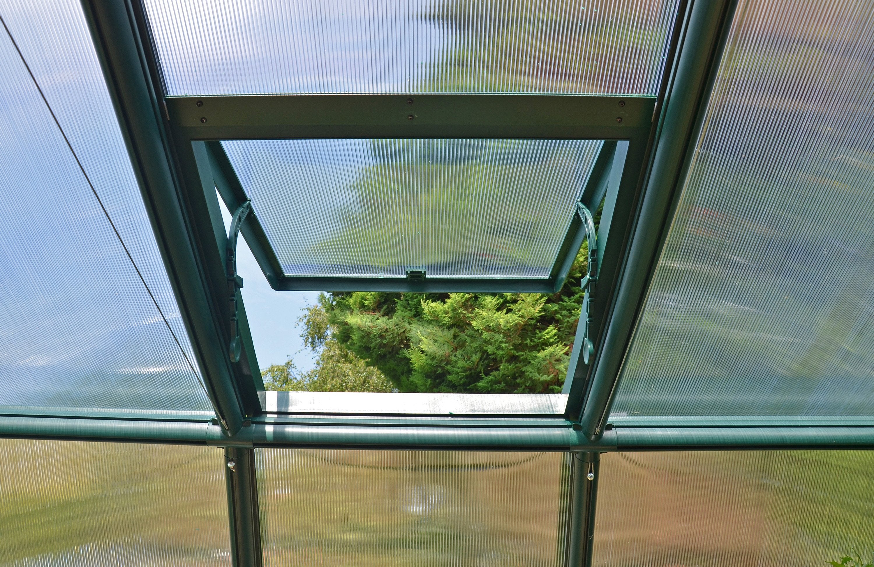 Grand Gardener 2™ Resin 8x8x20.ft Greenhouse - Dive To Garden