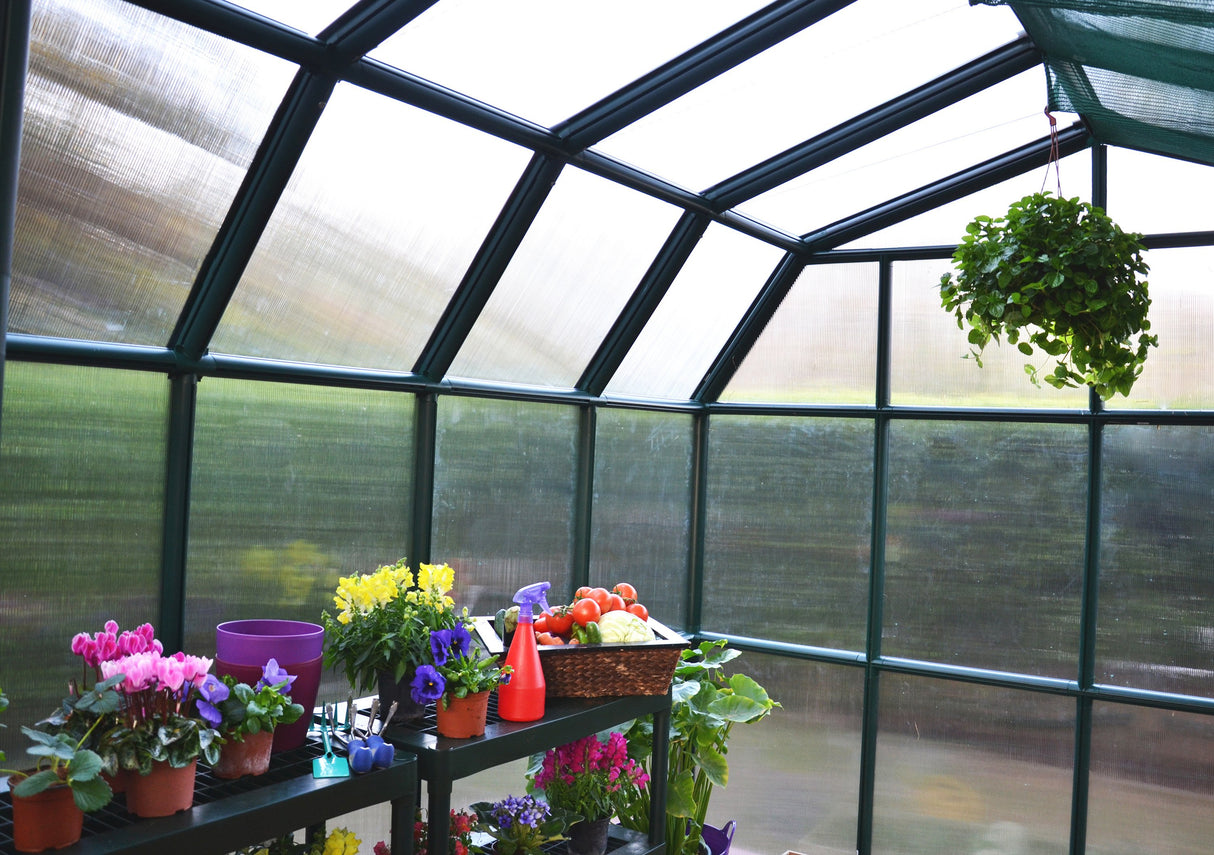 Grand Gardener 2™ Resin 8x8x20.ft Greenhouse - Dive To Garden