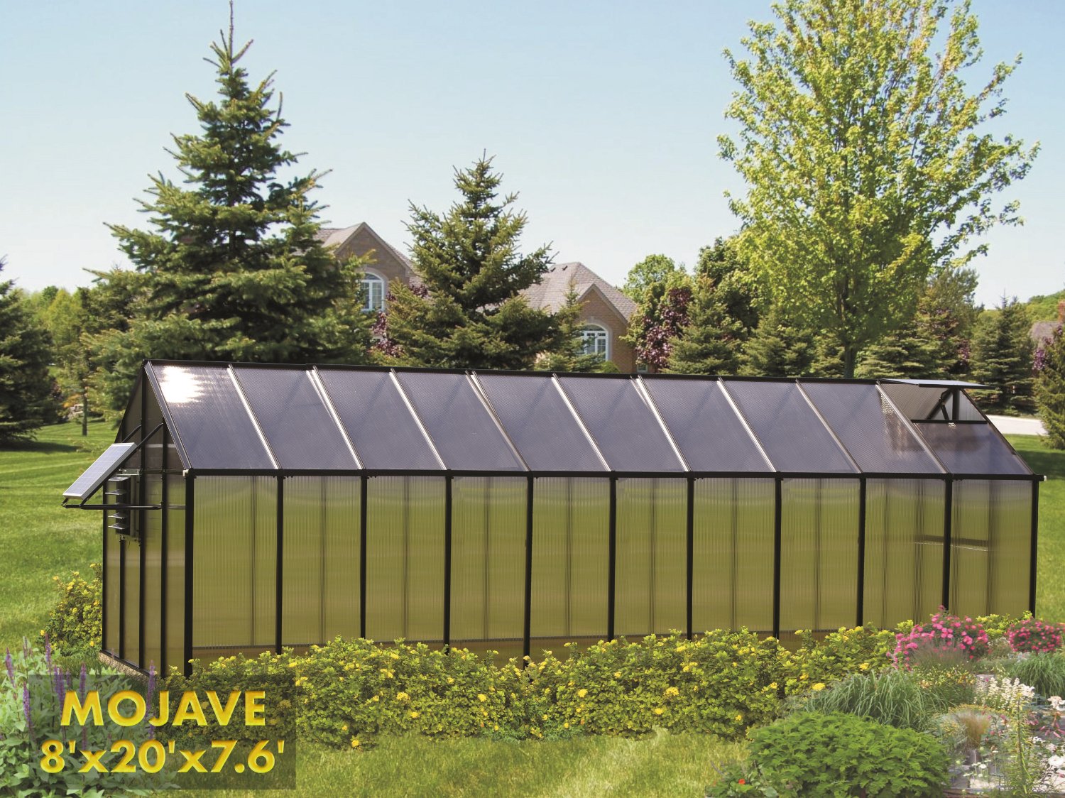 MONT™ 8x8x20 Large Entrance Greenhouse - Dive To Garden