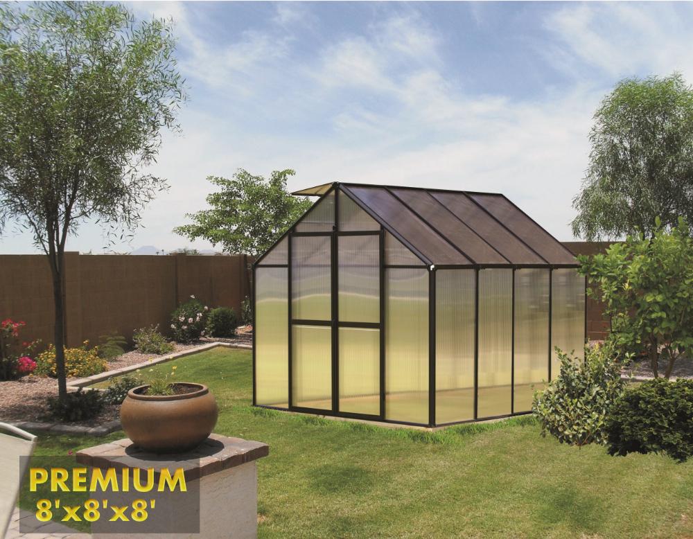 MONT™ 8x8x8.ft Large Entrance Greenhouse - Dive To Garden