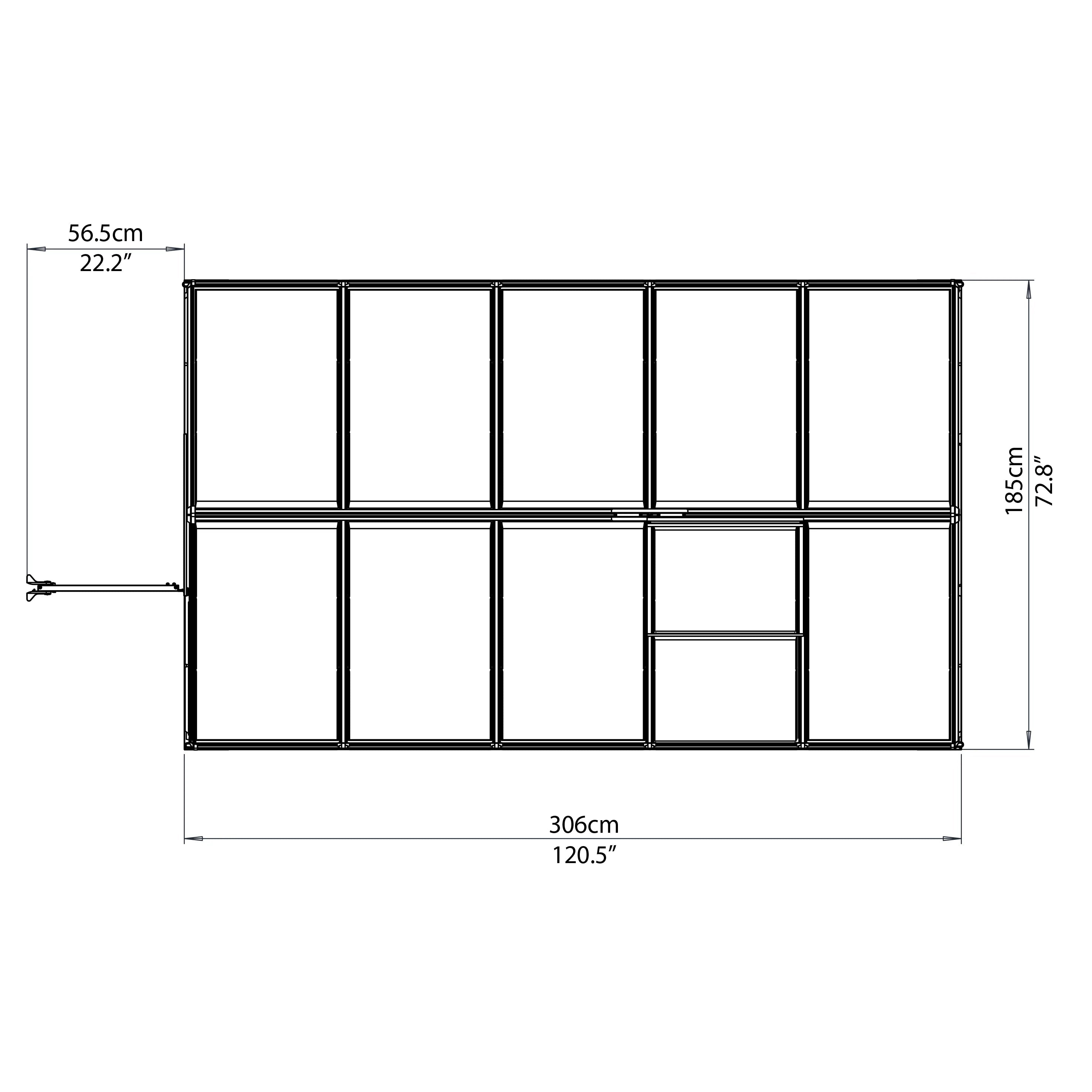 Mythos™ 6x6x10.ft Twin Wall Greenhouse - Dive To Garden