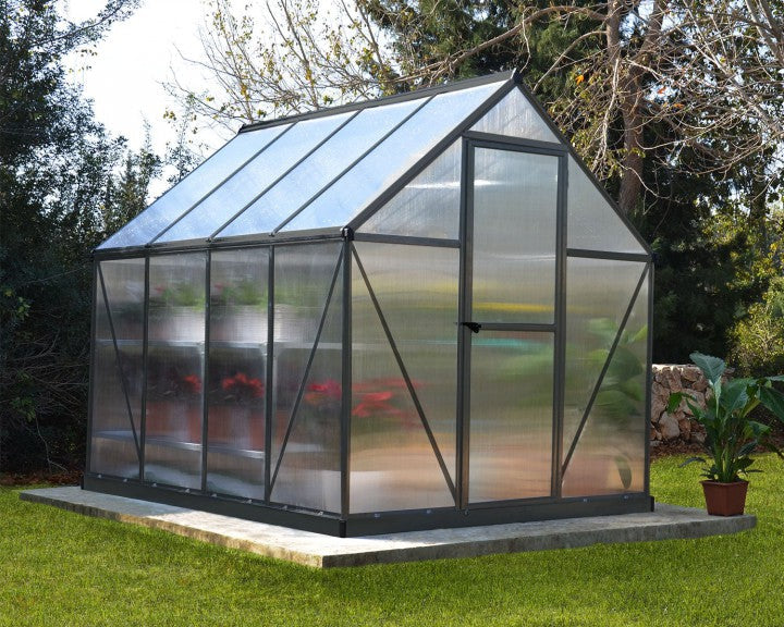 Mythos™ 6x6x8.ft Twin Wall Greenhouse - Dive To Garden