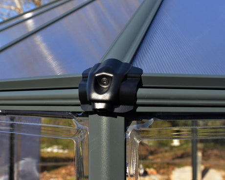 Oasis™ 10x9x12.ft Clear Wall Chalet Greenhouse - Dive To Garden