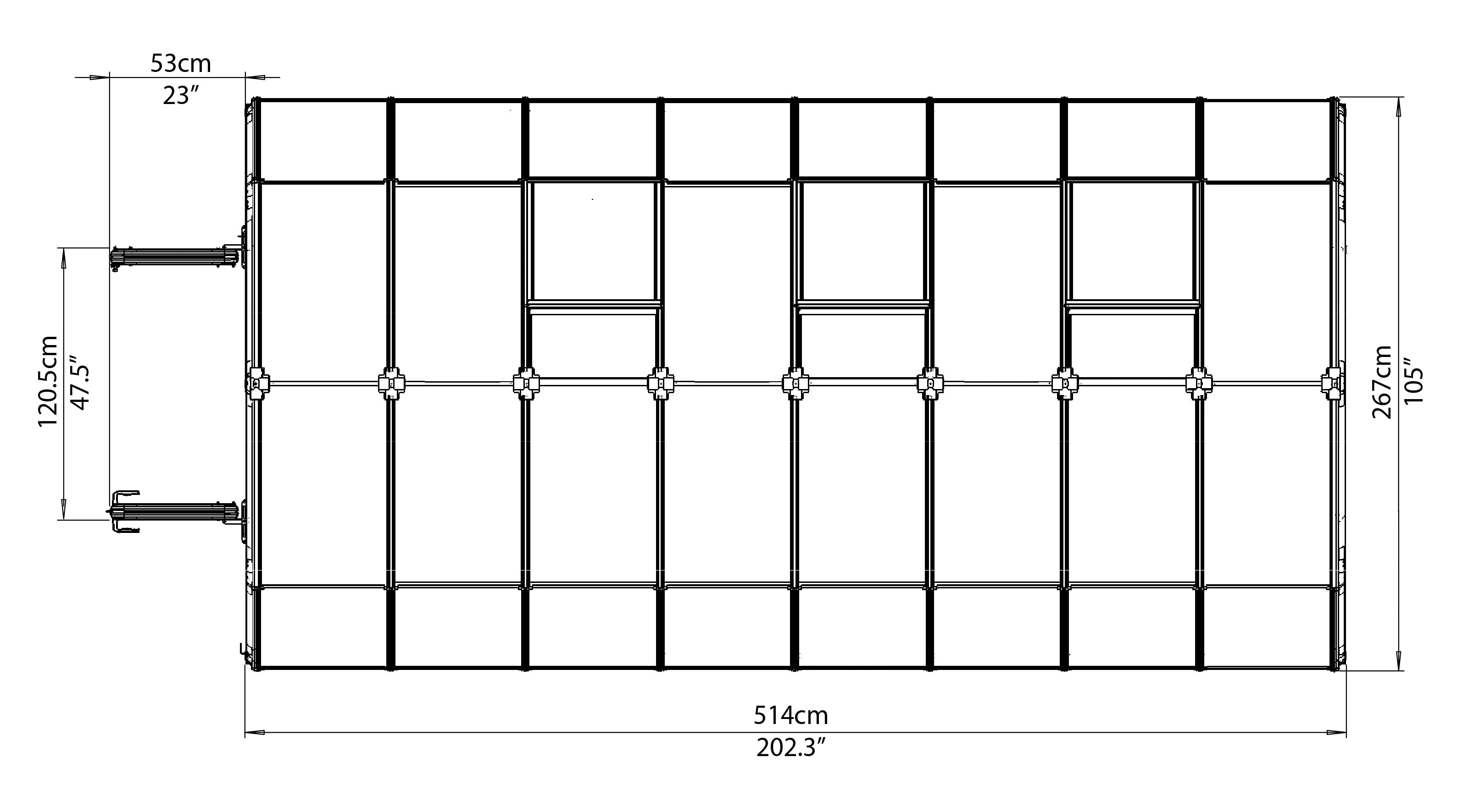 Prestige 2™ 8x8x20.ft Resin Greenhouse Package - Dive To Garden
