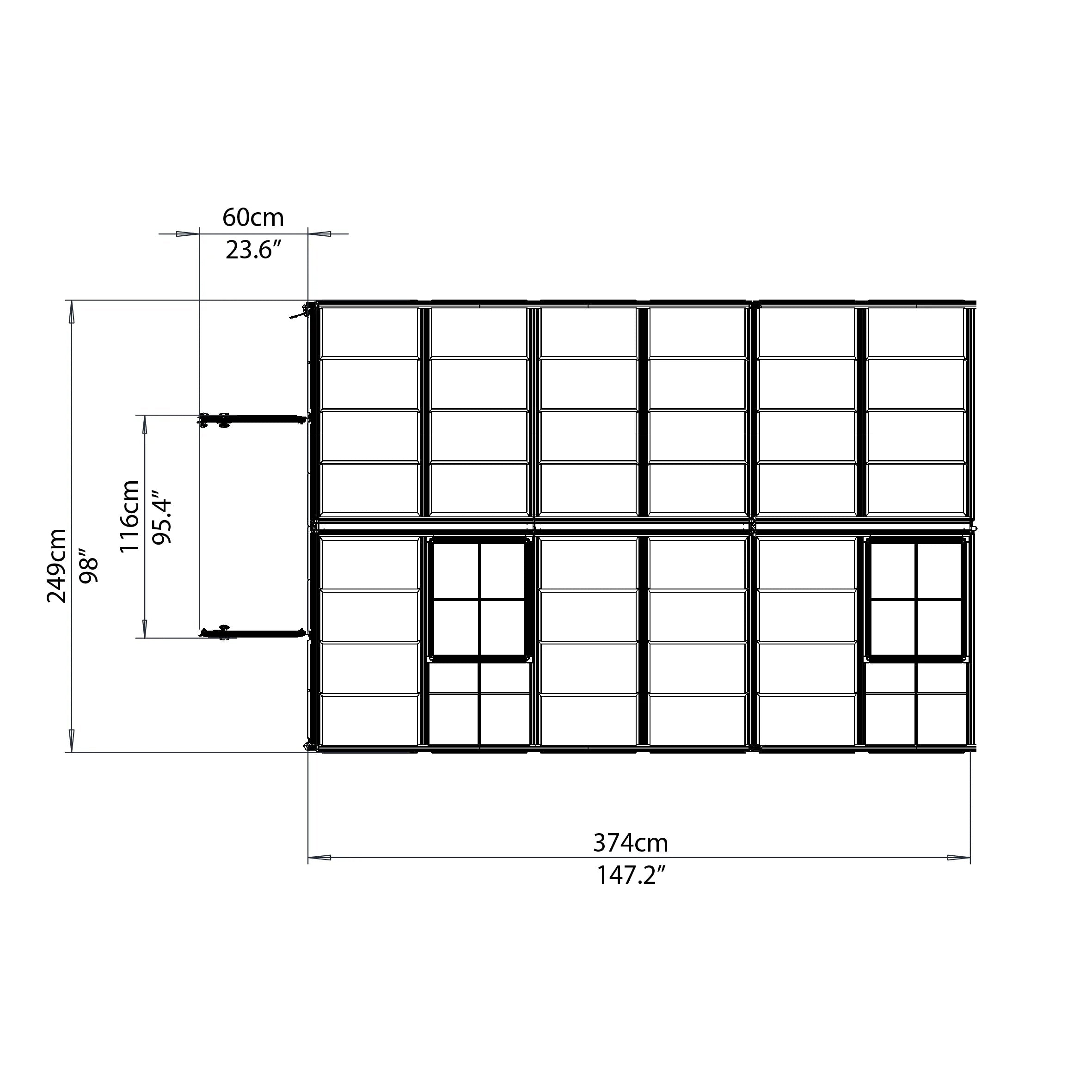 Snap&Grow™ 8x8x12.ft Clear Wall Greenhouse - Dive To Garden