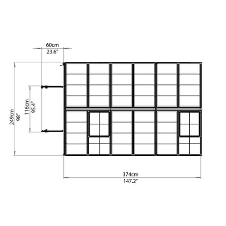 Snap&Grow™ 8x8x12.ft Clear Wall Greenhouse - Dive To Garden