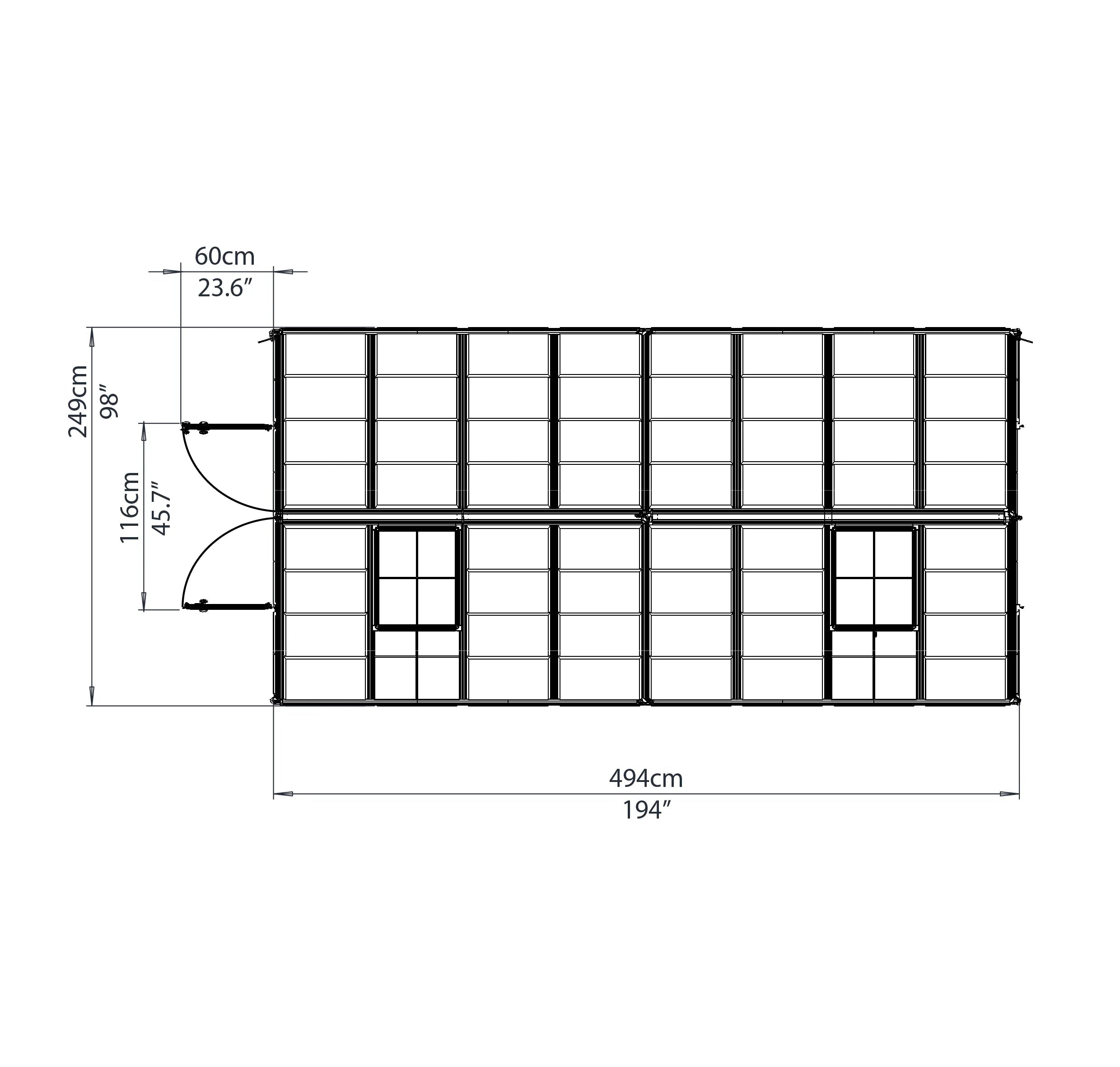 Snap&Grow™ 8x8x16.ft Clear Wall Greenhouse - Dive To Garden