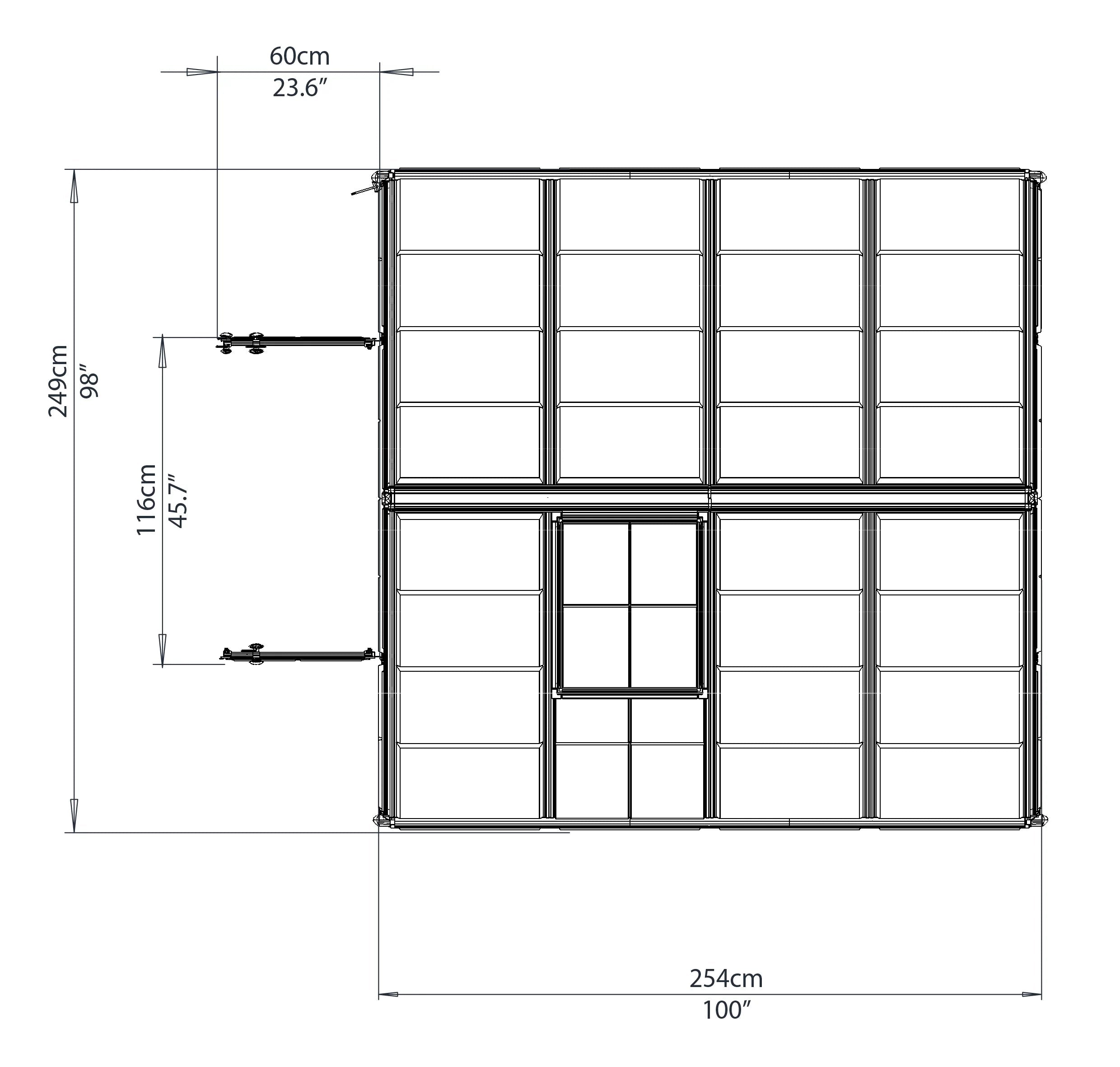 Snap&Grow™ 8x8x8.ft Clear Wall Greenhouse - Dive To Garden