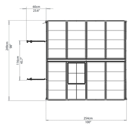 Snap&Grow™ 8x8x8.ft Clear Wall Greenhouse - Dive To Garden