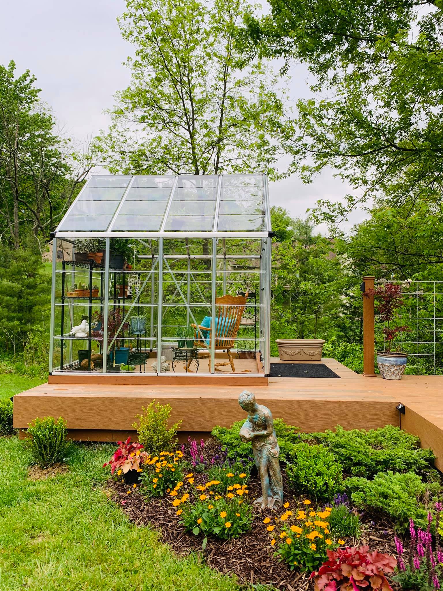 Snap&Grow™ 8x8x8.ft Clear Wall Greenhouse - Dive To Garden