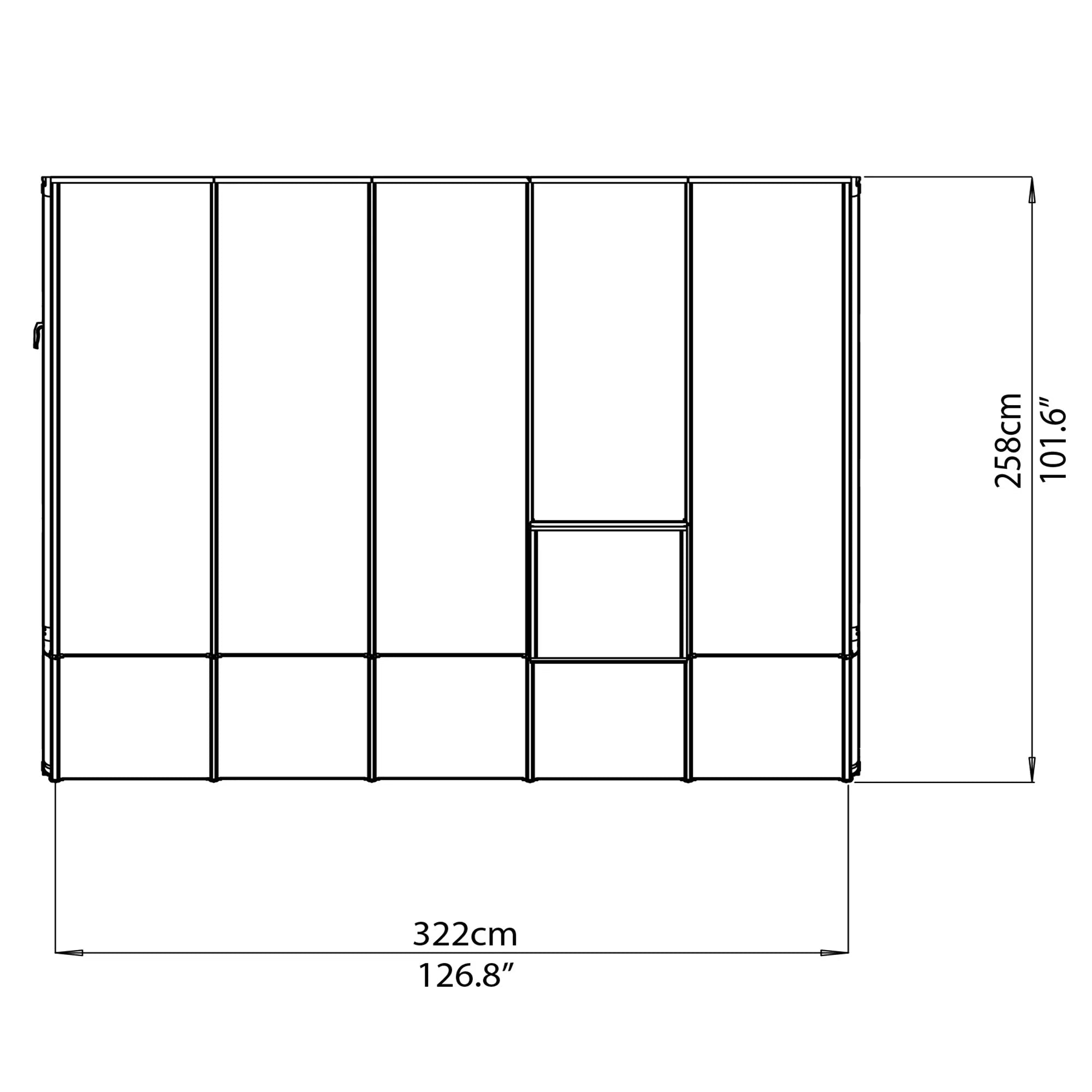 Sun Room™ 2 Clear Wall 8x8x10.ft Lean-to Greenhouse - Dive To Garden