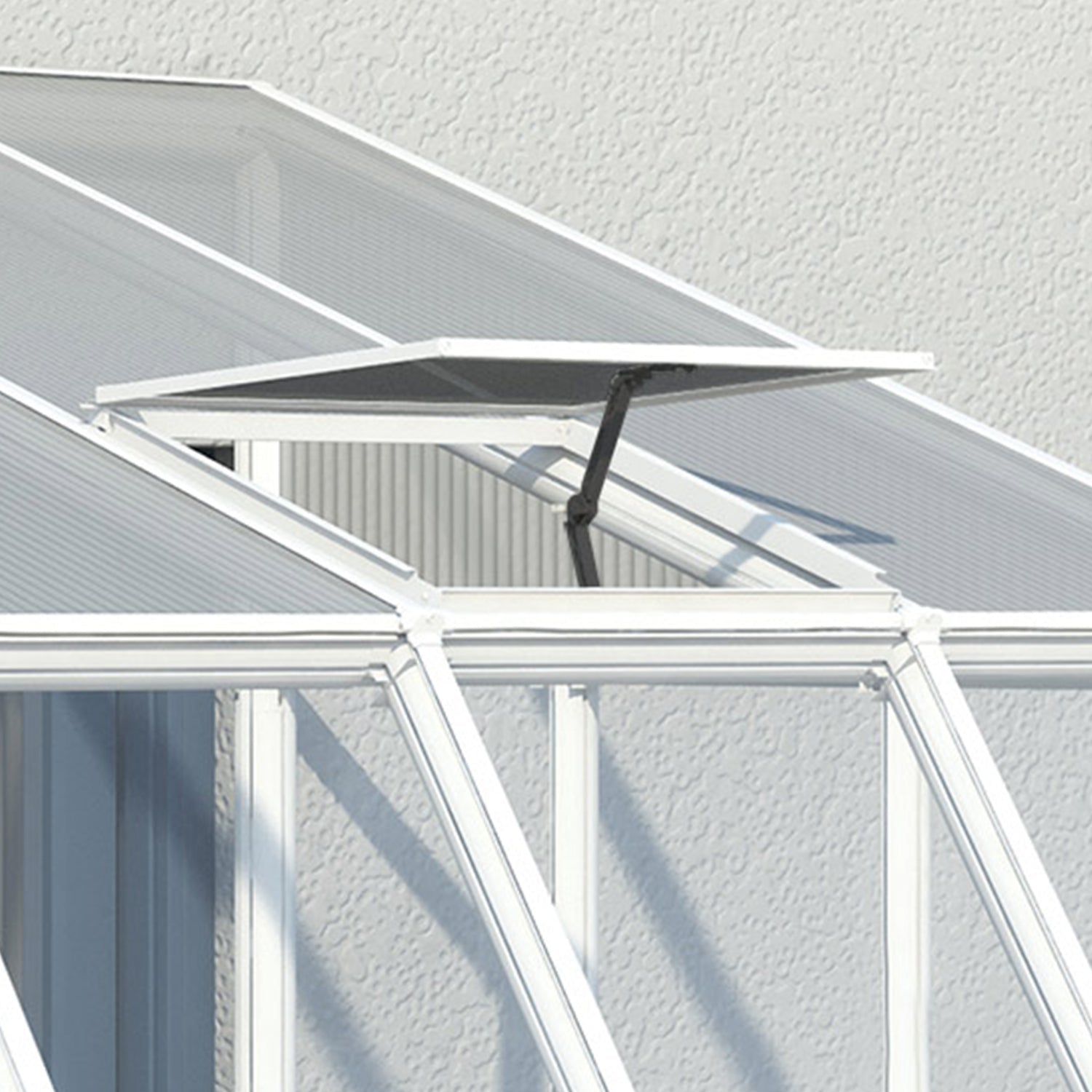 Sun Room™ 2 Clear Wall 8x8x10.ft Lean-to Greenhouse - Dive To Garden