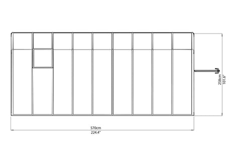 Sun Room 2™ Clear Wall 8x8x18.ft Solarium Kit - Dive To Garden